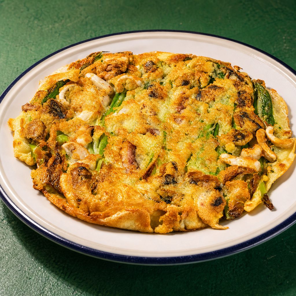 Green Onion Seafood Pancake.